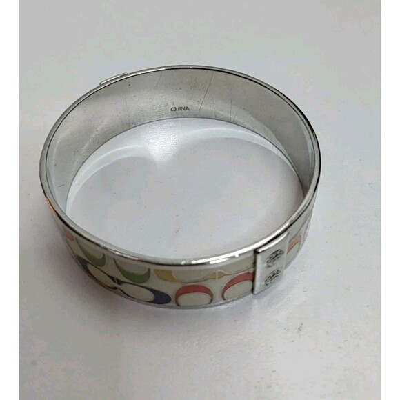 Coach Multicolor Signature C Statement Bangle Bracelet - Picture 5 of 6